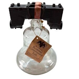 Lejon Brandy Bicentennial Liberty Bell Bottle 1976 Decanter‎ Vtg Commemorative